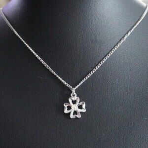 Silver Tone Cross Pendant Necklace